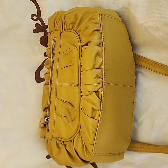 Junior Drake Butter Soft Leather Satchel Shoulder Bag Purse Tan Camel Brown - Picture 5 of 6